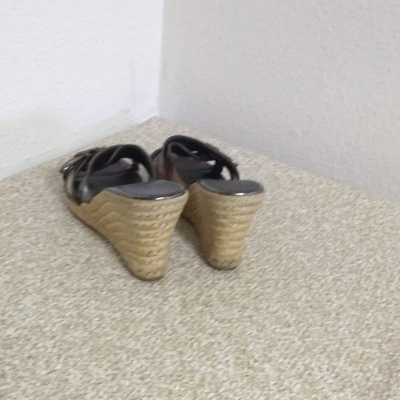 Burberry Novacheck Slide Wedge Sandals - Picture 4 of 7